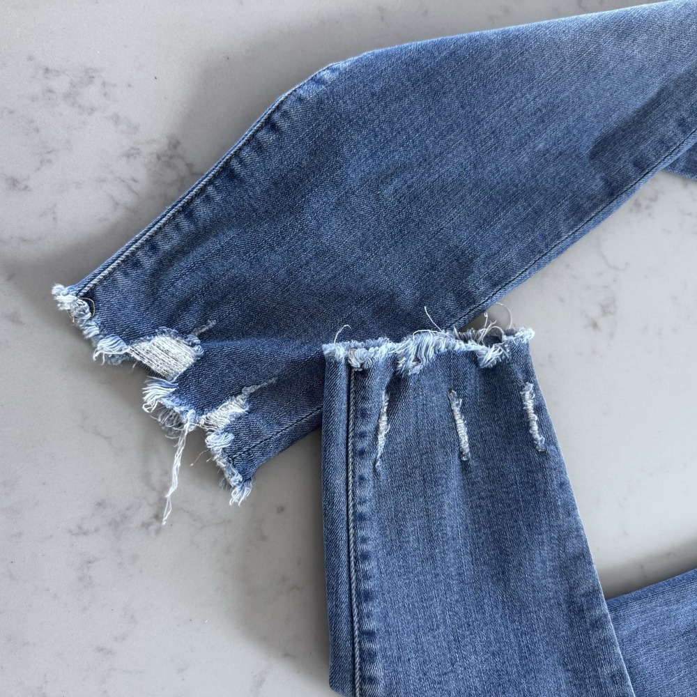 frame denim jeans women Le High Skinny Sz 27 Light Wash - Picture 7 of 10